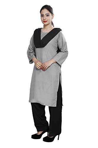 FABUNIFORMS Cotton Housekeeping Salwar Suit Uniform for Women - 42 (Grey)
