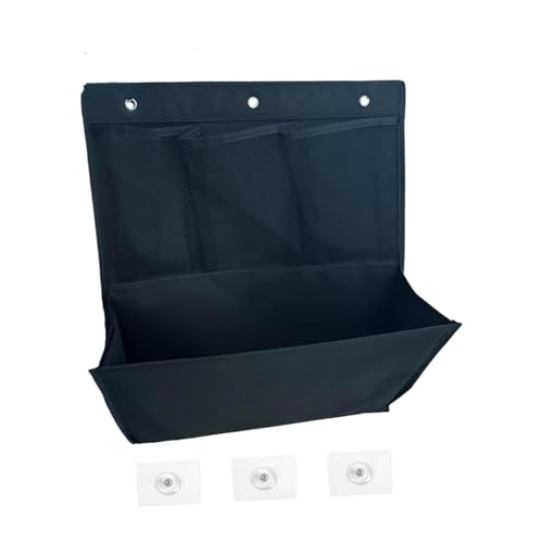 Hanging Storage Bag Wall Organizer Black Versatile Easy Installation Rvs Organization Holder for Bedroom Wall Bathroom Shoes, 1x
