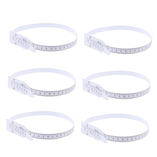 AUTSUPPL 6個入り 円周定規 プラスチック製 メジャーテープ 正確な校正 柔らかく柔軟性があり持ち運びに便利 56cm