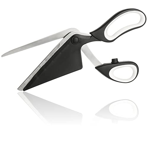 COM-FOUR® pizzaschaar met serveerblad, pizzasnijder met roestvrijstalen messen en geïntegreerde pizzaschep (1x pizzaschaar 27 cm) - Image 8