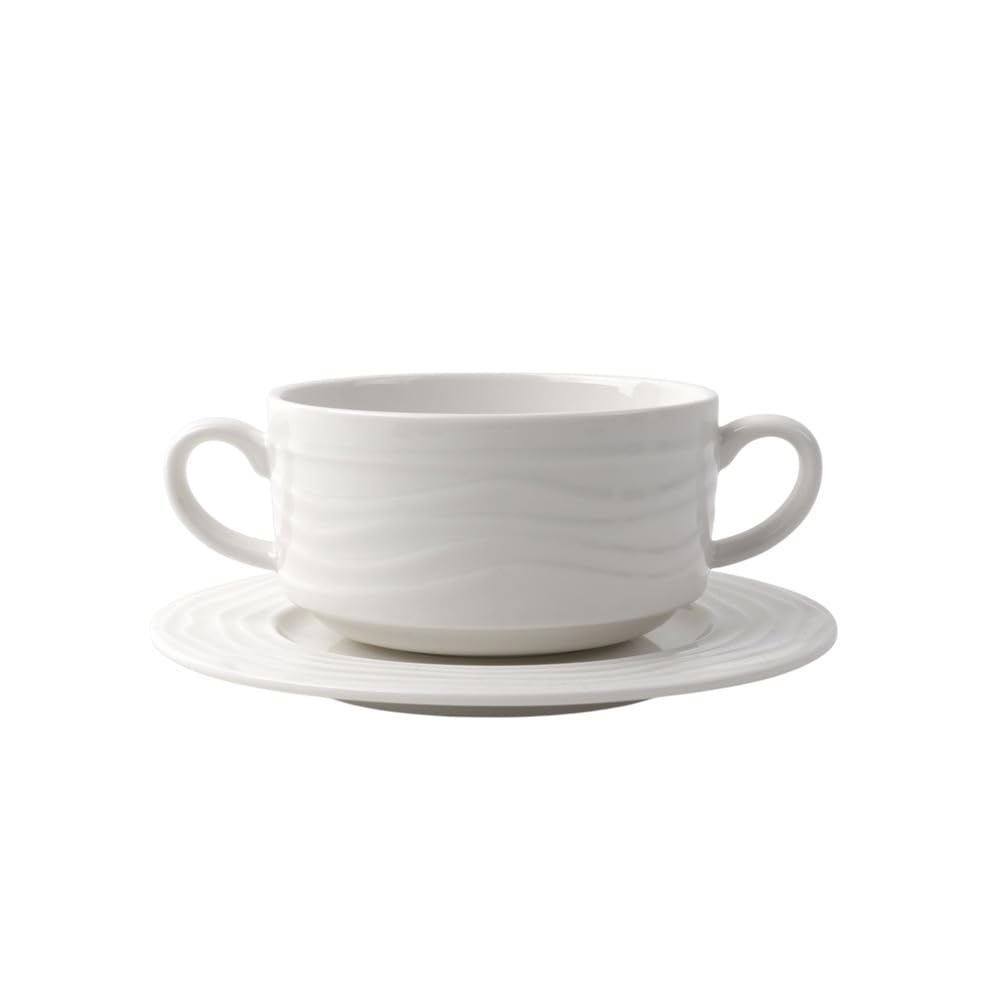 Holst Porzellan MD 125 MD Melody - Juego de 2 tazas de sopa (porcelana, 0,25 L, 9,6 x 14,2 x 5,5 cm, 2 unidades)
