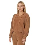UGG Sudadera con capucha Marie para mujer, Castaño, XL