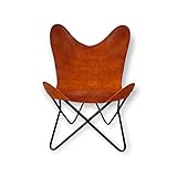GifteQ Leather Butterfly Chair for Living Room for...