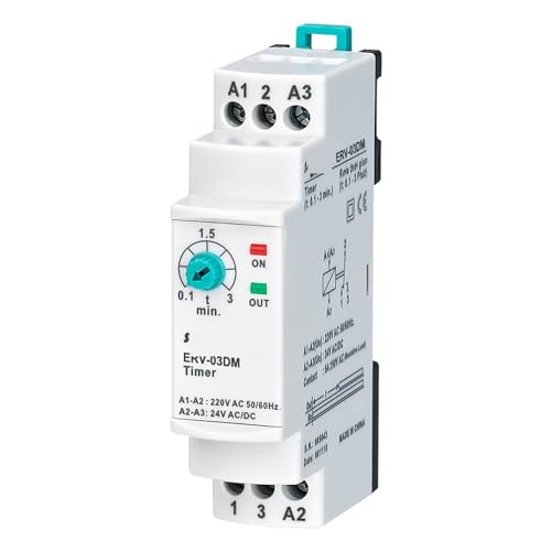 Relais temporisé ERV-03DM pour automatisation et confort 24DC