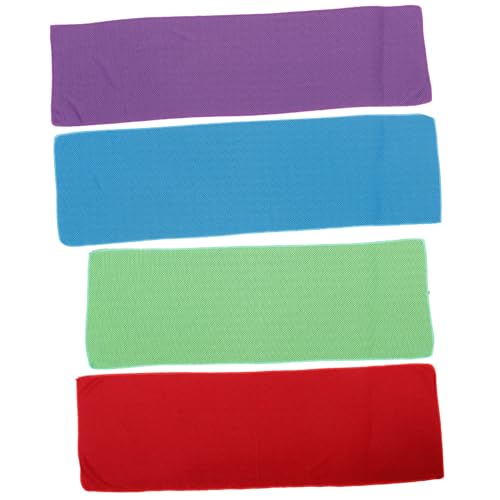 BESPORTBLE 4pcs Cooling Towel Quick-Drying Gym Towels for Sports and Outdoor Activities Random Colors Absorbent and Skin-Friendly for Yoga Running and Fitness