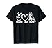 Peace, Love Husky Retro Husky Dog Lover T-Shirt