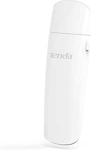 Tenda U12 AC1300 Dual-Band Wireless Wi-Fi USB 3.0 Adapter with Built-in High Gain Antenna for PC, Works with Windows and Mac OS, White