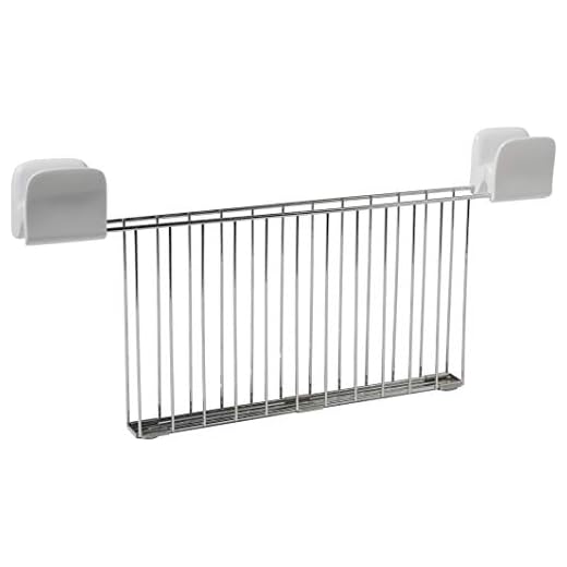 Alessi SG68RACK W - Pinzas para tostadora (Acero Inoxidable y policarbonato), Color Blanco