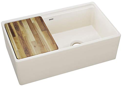 Elkay Swuf3320Bi Fireclay 60/40 Double Bowl Farmhouse Sink With Aqua Divide, Biscuit #TOP13