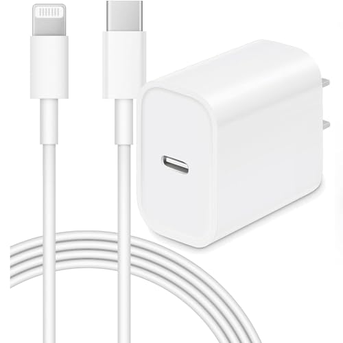 Image of Original Charger Set Fast Charging 20W USB C Wall Charger Adapter with 3Ft Type C to Lightning Charge Cable Compatible with 14 Pro Max /13 /13Pro /12 /12 Pro /11 /Xr /Xs /Xs Max Smartphone, White