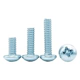 4#-40 6#-32 8#-32 10#-24 1/4-20 5/16-18 UNC Kreuzschlitz-Flachkopfschrauben aus verzinktem Kohlenstoffstahl(1/2",100pcs UNC 4-40)
