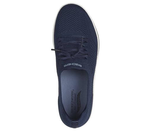 Skechers Women's Arch Fit Uplift - Florence, Navy/White, 8 B (M)