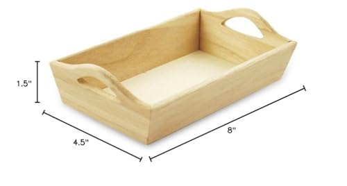 Multicraft Imports WS400 Wood Tray - Image 2