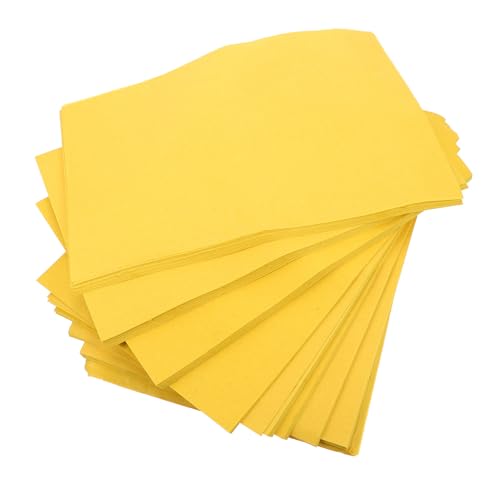 Alipis 500 piezas Papel Amarillo Tradicional para Dinero Fantasma y Sacrificios Papel para Transcribir Textos Budistas y Ritos Uso Festividades Chinas y Cultos Espirituales