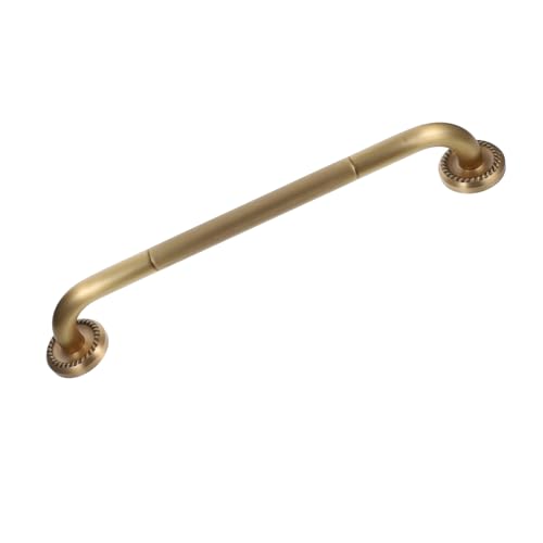 LOORGVEL Barra De Apoyo Para Baño Para Personas Mayores Barra Antideslizante De Acero Inoxidable Color Latón Envejecido Montaje Pared Seguridad Para Ducha y Bañera Uso Baño Sin Barreras