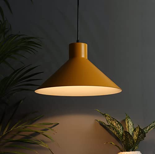 Image of MONI Lights Modern Pendant Ceiling Light for Living Room, Dining Room & Kitchen | Matte White Hanging Lamp | Home Decor Lighting Fixture for Bedroom & Cafe Ambience (Pack of 3)