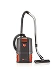 Hoover Commercial HushTone Back Pack 2 Speed Motor with HEPA Filtration and Hexaguard Technology, Extension Wand, Lightweight Design, 6 Quart, CH34006, Black/Orange