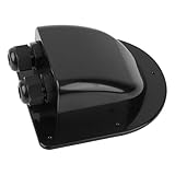 QCG Waterproof ABS Solar Cable Entry Gland, Black Solar Double Cable Entry Gland Housing for All Cable Types 2mm² to 6mm² for Solar Panels of RV, Campervan, Boat, and Roof (1 Pcs)
