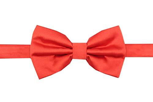 Image of Tie Studio Mens Formal Solid Bow tie | Satin | Microfiber | Standard Size | Premium fabric | Superior Clip Hold | Packaging - Box | Colour - Black Bow Tie (Set of 1)