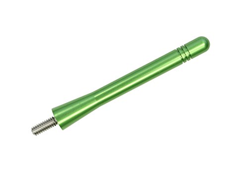 AntennaMastsRus - Made in USA - 4 Inch Green Aluminum Antenna is Compatible with Jeep Wrangler JK - JL | Gladiator (2007-2024)