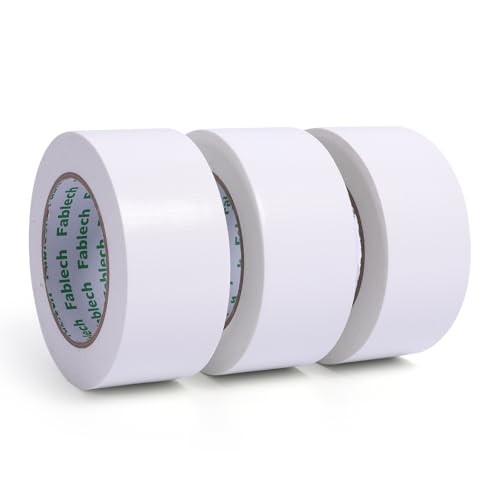 Image of 3 Pack Heavy Duty Duct Tape, 9 Mil Thickness, 2 Inch x 30 Yards, Waterproof Strong Adhesive, Flexible, Tear by Hand, Multi-Use for Home Repairs, DIY, Indoor Outdoor (White)