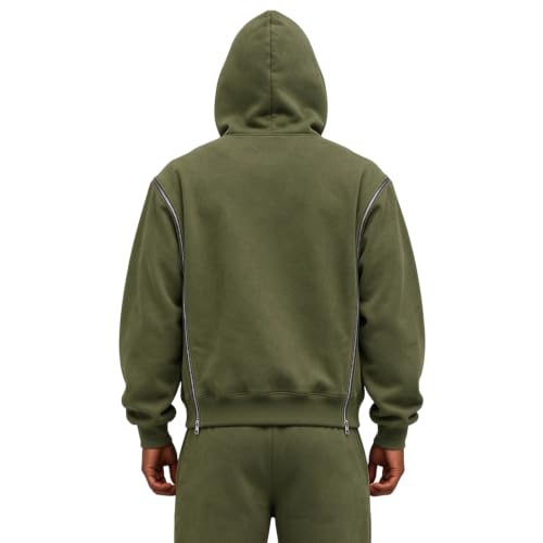 Oversized Hoodies for Men Zip Up Sweatshirt Light Jackets Fall Outfits 2026 - image 2