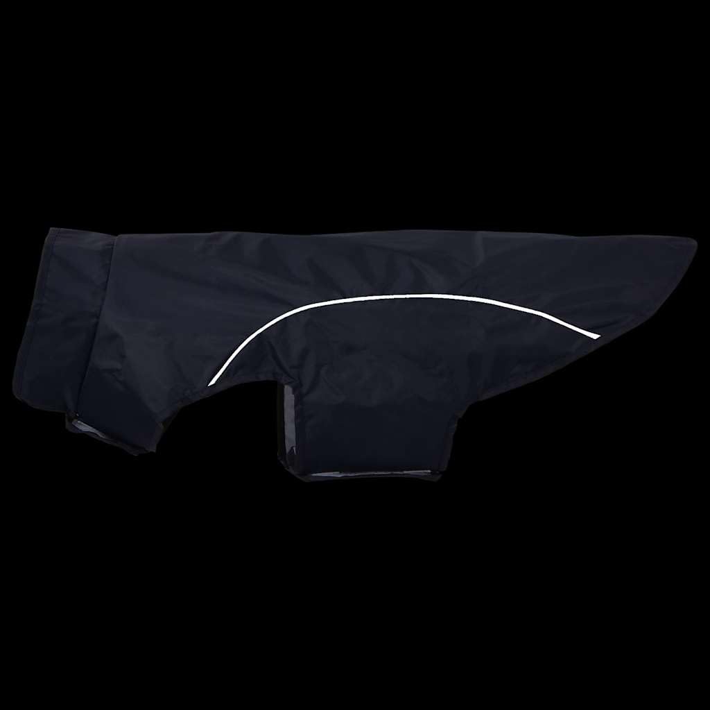Impermeabile per cani, blu navy, in poliestere, 2XL, con strisce riflettenti, impermeabile, antivento e caldo, per autunno, inverno, all'aperto, passeggiate in caso di pioggia e neve