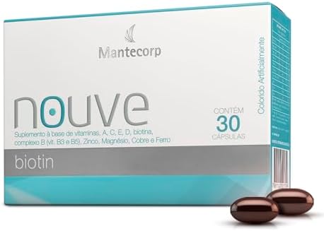 Nouvé Biotina – 30 cápsulas – Suplemento com Vitamina B7 – Auxili...