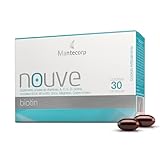Nouvé Biotina – 30 cápsulas – Suplemento com Vitamina B7 – Auxilia na Manutenção da Pele, Unhas e Cabelos – Mantecorp