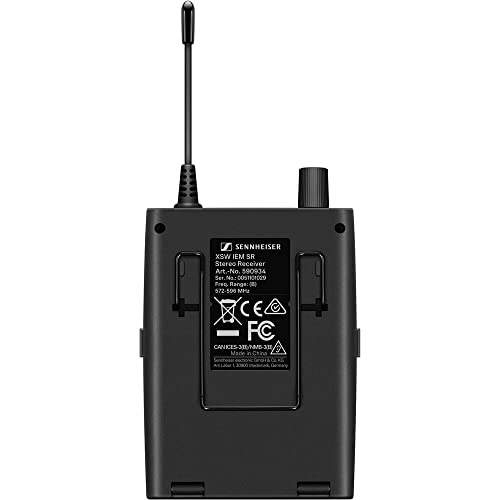 Sennheiser Xsw Iem Set Stereo In-Ear Wireless Monitoring System A: 476 To 500 Mhz (509146) Bundle With Sennheiser Ie 100 Pro In-Ear Monitoring Headphones And Auray Carrying Bag #TOP6