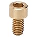 Cap Screw, Cap Hex Socket Screw, 5 Different Sizes of Screws Male Thread Possess Uniform Pitch Pure Copper Material for Hardware Tools Industrial(M6*10mm)