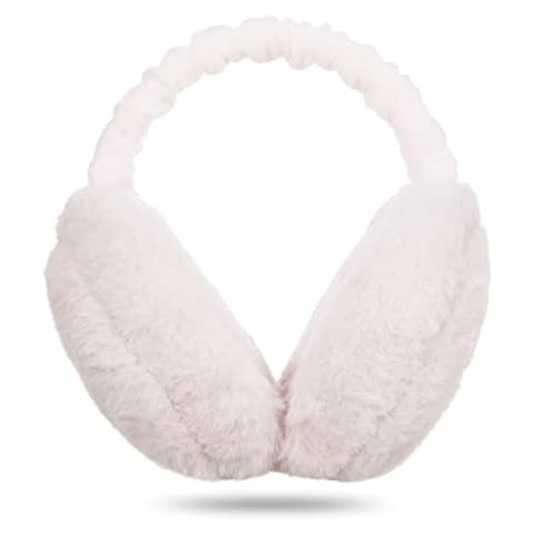 Draftor Women's Adjustable Faux Fur Earmuffs Cover