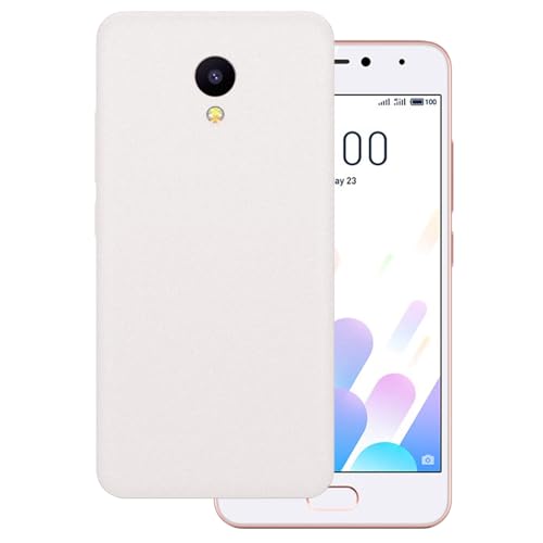 OAGELIM Hülle kompatibel mit Meizu M5C Hülle Stoßfeste TPU Weiche Flexible Schützende Handyhülle mit Kratzfestigkeit & Militärischer Fallschutz (Weiß)