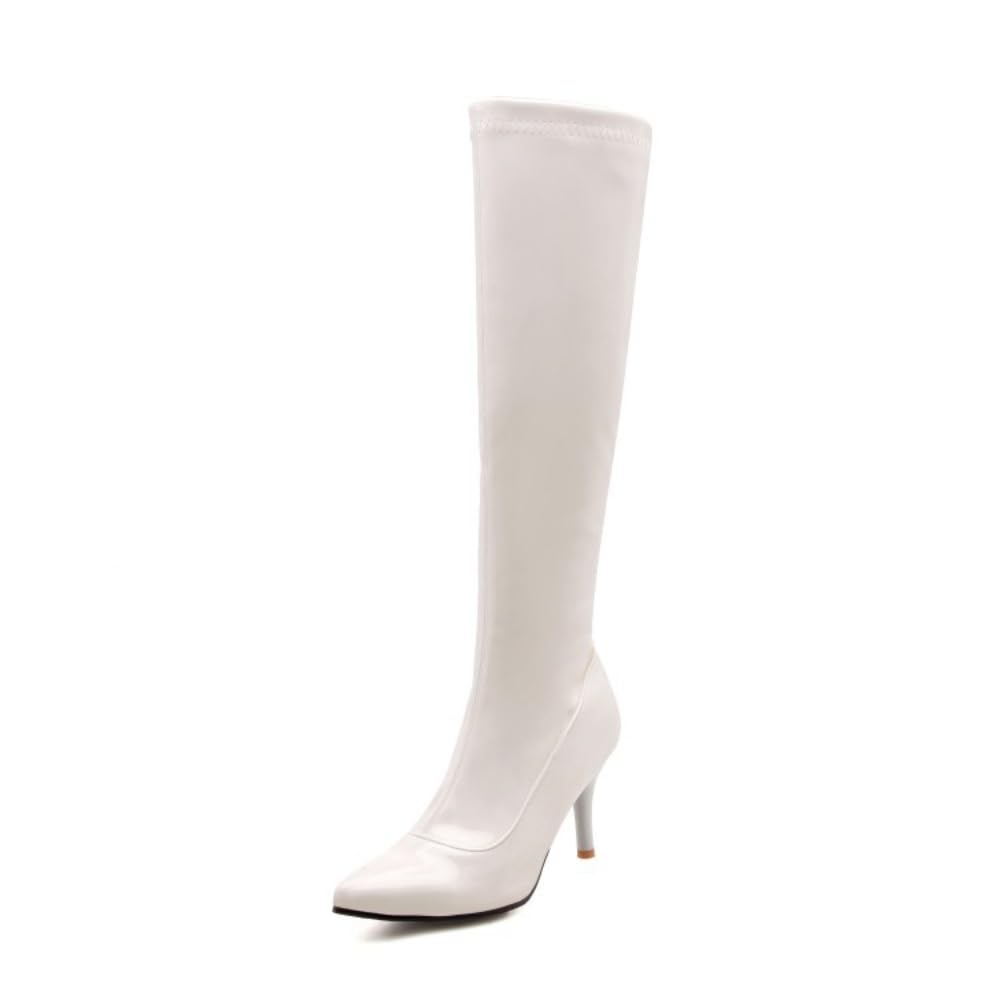 Rave Boots with Heels for Women Knee High Cute Kawaii Goth Emo Grunge Comfy Casual Non Slip Walking