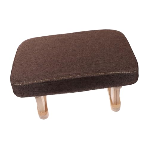 Alipis Repose-Pieds en Bois De 15 Pouces avec Structure Stable pour Salon Chambre À Coucher Repose-Pieds sous Le Bureau pour Canapé Banc De Style Contemporain