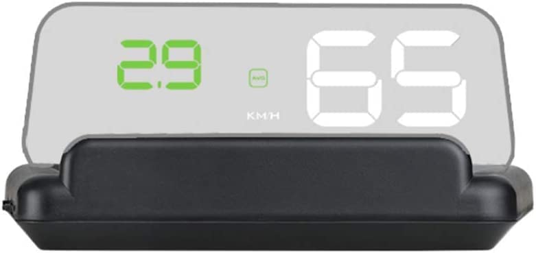 MAHVIW Car Dual Mode Head-Up Display, GPS Smart Gauge High De it ion HUD Car Diagnostic Tool Safe Driving Computer Overspeed Fault Alarm for All Vehicles