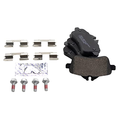 Image of TRQ Rear Brake Pad & Rotor Set Ceramic Compatible with 2013-2015 Mercedes-Benz ML350 2014 ML550 2015 ML400 2016 GLE300d 2016-2018 GLE350 2016-2017 GLE400 2016 GLE450 AMG 2017-2018 GLE43 AMG GLE550e