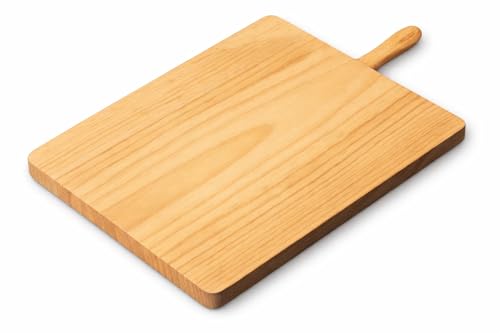 Tabla de Cortar de Madera de Pino con Mango, Estilo Tradicional, 20x30cm, para Cortar, Picar y Trocear