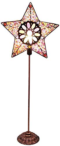 NJS Lampadaire économie d'énergie/Moderne Lampadaire Couleur Retro Etoiles Lampadaire Study Creative Salon Chambre Nuit Lampadaire/Protection des Yeux Lampe de Table Vertical