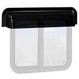 RV Window Rain Deflector & Sun Blade, RV Window Blade Rain Guard Sunroof Deflector Fits 24 inch Wide RV Sliding&Vertical Windows,Deflects Rain and Sun Protection for Camper Van Windows
