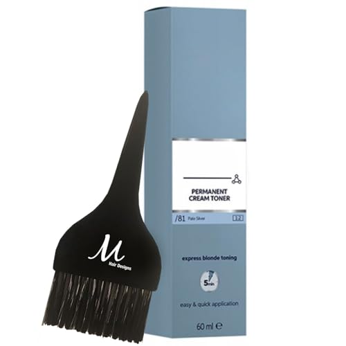 BlondorPlex Pale Silver /81 Cream Toner 2 Ounce with Tint Brush