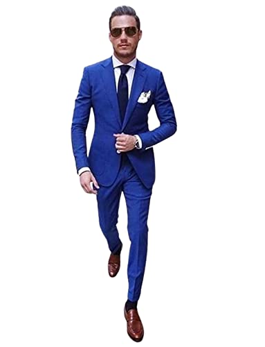 Costume deux pièces confortable à simple boutonnage pour le marié et réceptions de loisirs