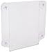 Displays2go Window Signs for 8.5 x 11 Inches Signs, Clear Acrylic Glass Mount Signage Holders with Suction Cups, Double-Sided, Case of 8 (GWM8511)