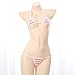 SPORCLO Cute Sexy Anime Lingerie Bra and Panty Set Lolita Cosplay Micro Underwear Suit Kawaii for Women