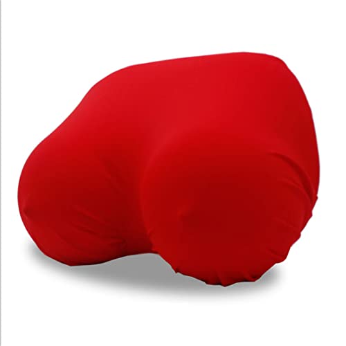 LXIGAFFU 抱き枕 おっぱい枕 おっぱいクッション 抱き枕 U字型枕 3D 添い寝 快眠 おもしろ 雑貨 ソフト インテリア 景品 誕生日 忘年会 柔らかい記憶泡の睡眠枕 クリスマス プレゼント クリエイティブ (レッド)