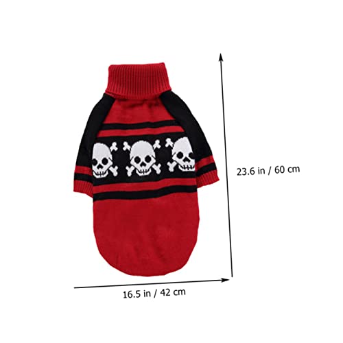 Disfraz para perro y gato diseño calavera XL Halloween miniatura 7