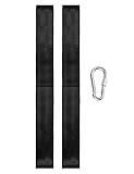 Alomejor Universelle Passform, Battle Rope-Set, Verstärkte Nylongurte, Karabiner-Clamp/Holder, Heim-Fitnessstudio, Fitness, Ankergurt-Set für Battle Rope