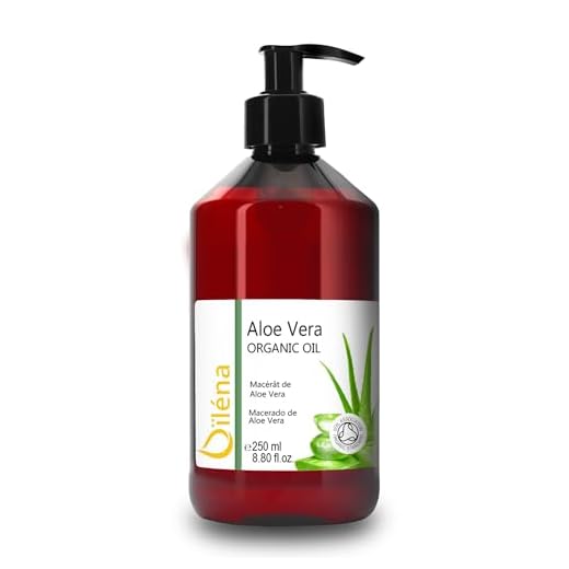 Aceite Macerado de Aloe Vera Puro · Aceite Corporal, Facial y Capilar de Aloe Vera · Aceite Natural para Masajes Corporales · Hidratante Aloe Vera · 250 ml