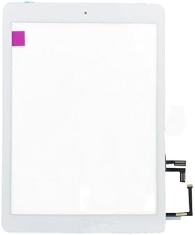 TechOrbits Touch Screen Replacement Glass Digitizer Compatible Ipad Air 1st Generation 9.7” with Home Button A1474 A1475 A1476 Repair Guide & Tool Kit (White)