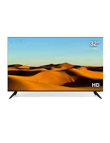 Silo Smart TV 32 Inch, with Android System, Smart TV with High Resolution and Miracast Included. Dolby Audio, Bluetooth, Wi-Fi, HDMI. Includes HDMI Cable